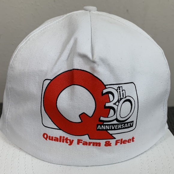 Vintage Quality Farm & Fleet 30th Anniversary Snapback Hat Mens OSFA White P Cap - Picture 3 of 17